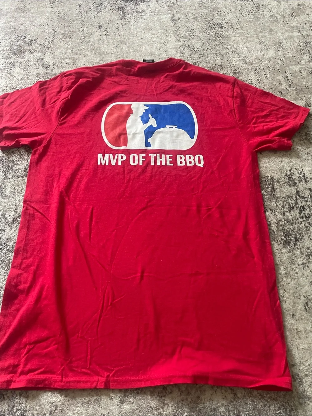 Bud light MVP of the BBQ T shirt size L red - Picture 1 of 4